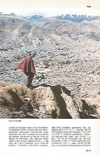LAMINA 11290: Vista de La Paz Bolivia
