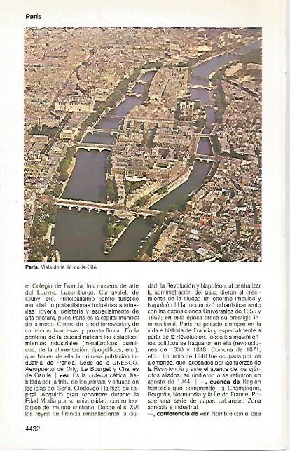 LAMINA 11295: Vista aerea de Paris