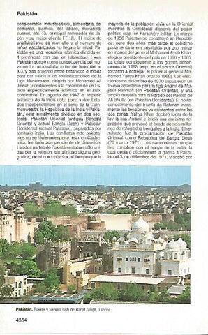 LAMINA 11306: Templo y Fuente en Lahore Pakistan