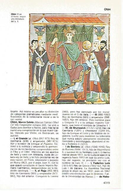 LAMINA 11313: Oton III miniatura del siglo X