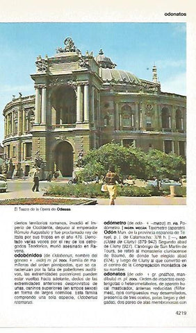 LAMINA 11322: Teatro de la Opera de Odessa Ucrania