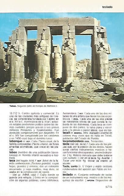 LAMINA 11346: Patio de Ramses II en Tebas Egipto