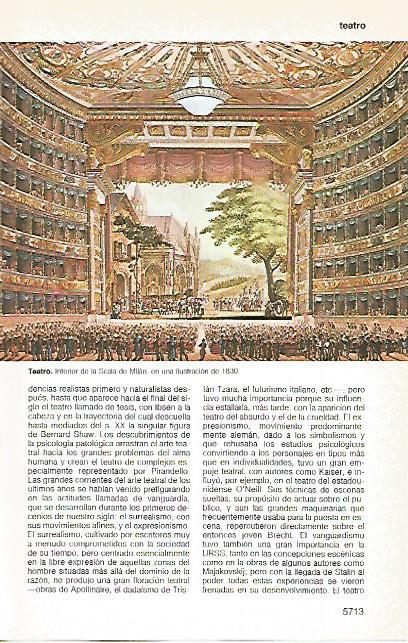 LAMINA 11347: Interior de la Scala de Milan