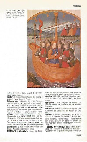 LAMINA 11356: El rey Arturo y los caballeros de la Tabla Redonda