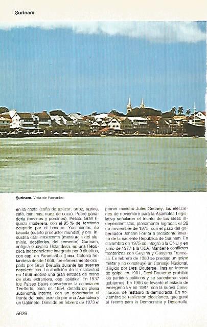 LAMINA 11360: Pamaribo Surinam