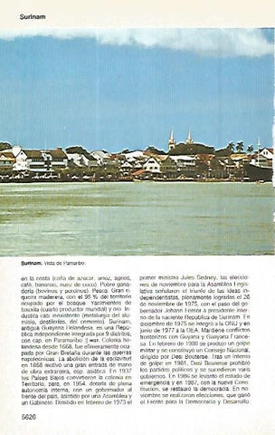 LAMINA 11360: Pamaribo Surinam