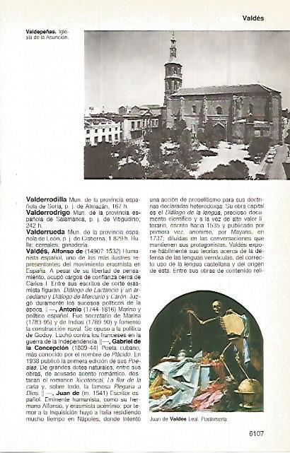 LAMINA 11373: Iglesia de la Asuncion en Valdepeñas y Postrimeria por Juan de Valdes