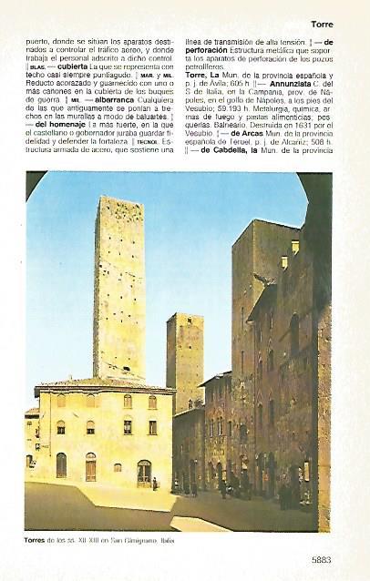 LAMINA 11406: Torres de San Gimignano Italia