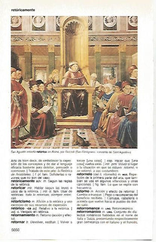LAMINA 11407: San Agustin enseña retorica en Roma por Gozzoli