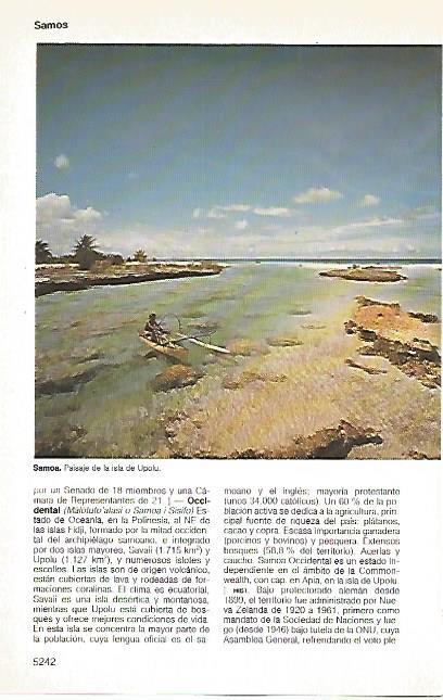 LAMINA 11438: Isla de Upolu Samoa