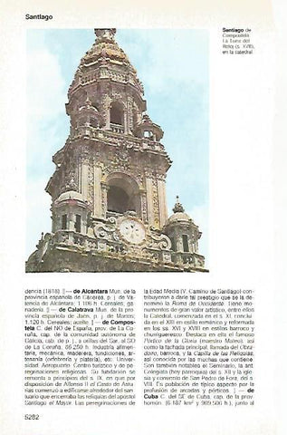 LAMINA 11449: Torre del Reloj en Santiago de Compostela