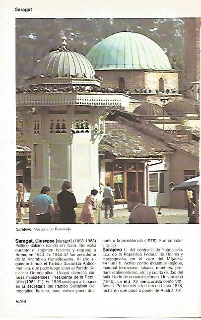 LAMINA 11452: Mezquita de Bascarsija en Sarajevo
