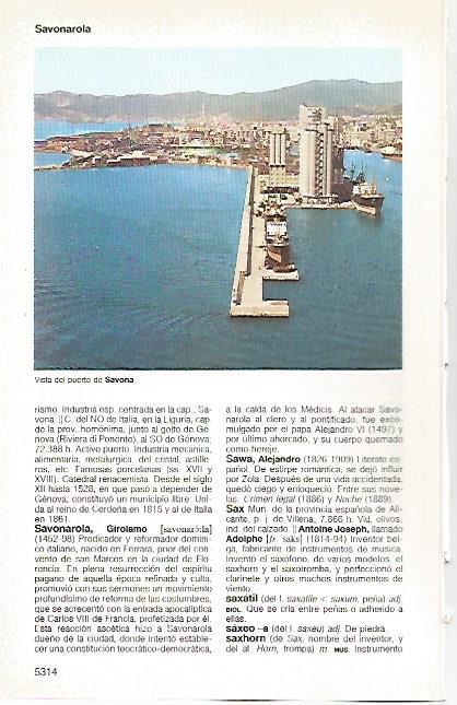 LAMINA 11454: Puerto de Savona Italia