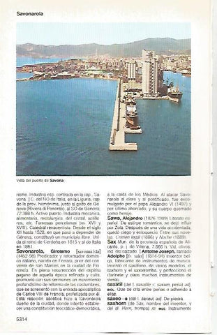 LAMINA 11454: Puerto de Savona Italia