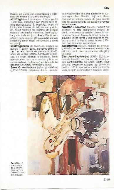 LAMINA 11455: El saxosofonista por L. Rivers