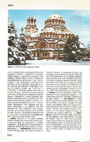 LAMINA 11480: Catedral de Sofia Bulgaria