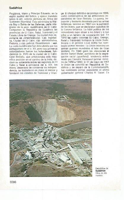 LAMINA 11487: Mina de diamantes en Sudafrica