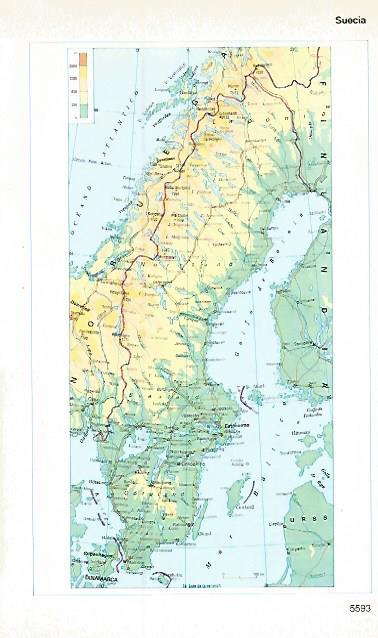 LAMINA 11489: Mapa de Suecia