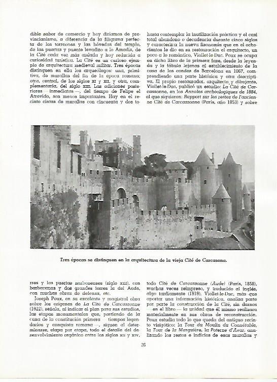 LAMINA 11499: Carcassone Francia