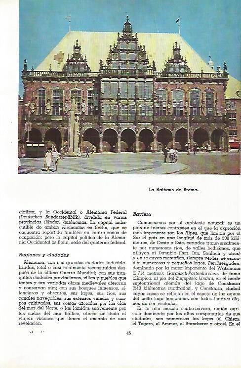 LAMINA 11509: La Rathaus de Brema Alemania