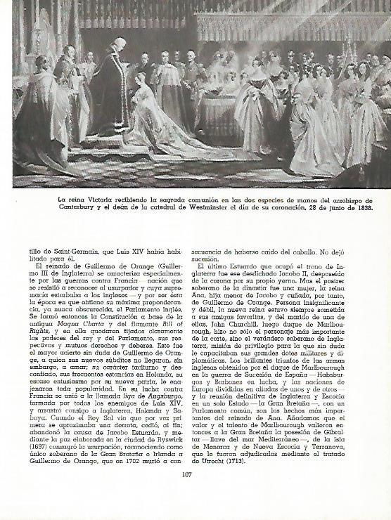 LAMINA 11519: LA reina Victoria recibiendo la comunion