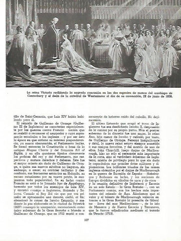 LAMINA 11519: LA reina Victoria recibiendo la comunion