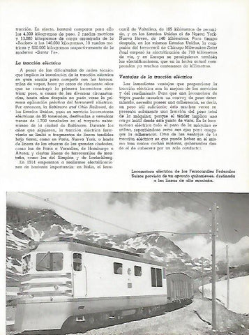 LAMINA 11538: Locomotora electrica de los Ferrocarriles Federales Suizos