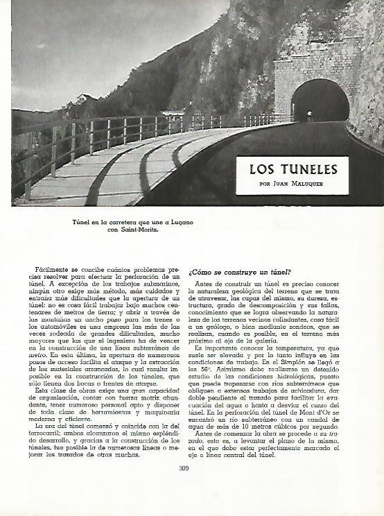 LAMINA 11543: Tunel en la carretera Lugano-Saint Moritz