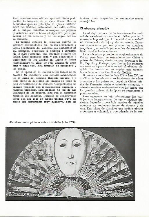 LAMINA 11546: Abanico careta del año 1750