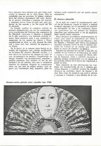 LAMINA 11546: Abanico careta del año 1750