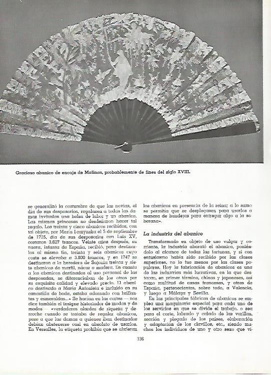 LAMINA 11547: Abanico de encaje de Malinas del siglo XVIII