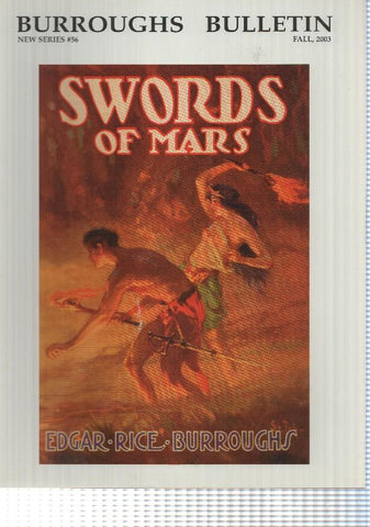 revista: Burroughs Bulletin, New Series num 56, Fall 2003 - Swords of Mars