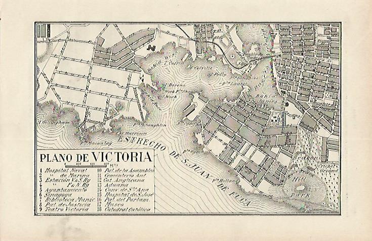 LAMINA DE ESPASA 243: Plano de Victoria