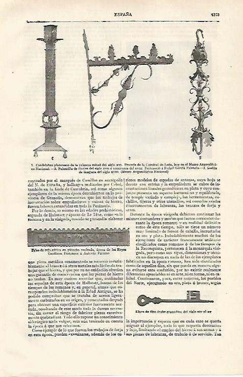 LAMINA ESPASA 20054: Candelabros del siglo XVI