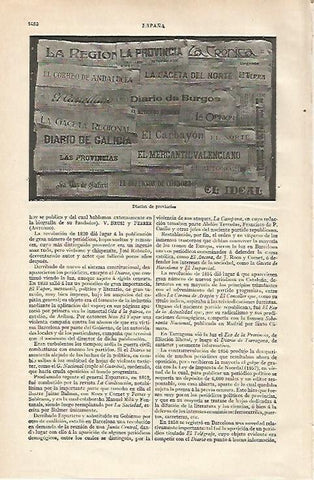 LAMINA ESPASA 20084: Diarios de provincias