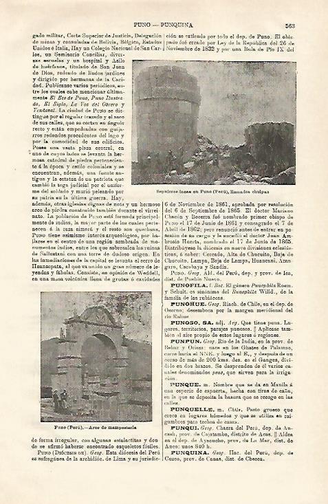 LAMINA ESPASA 20633: Sepulcros incas en Puno Peru