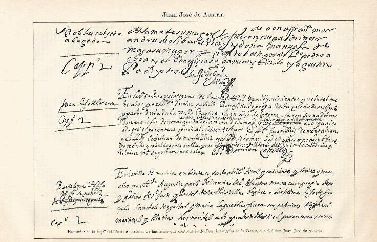 LAMINA ESPASA 21089: Partida de bautismo de Juan de Austria