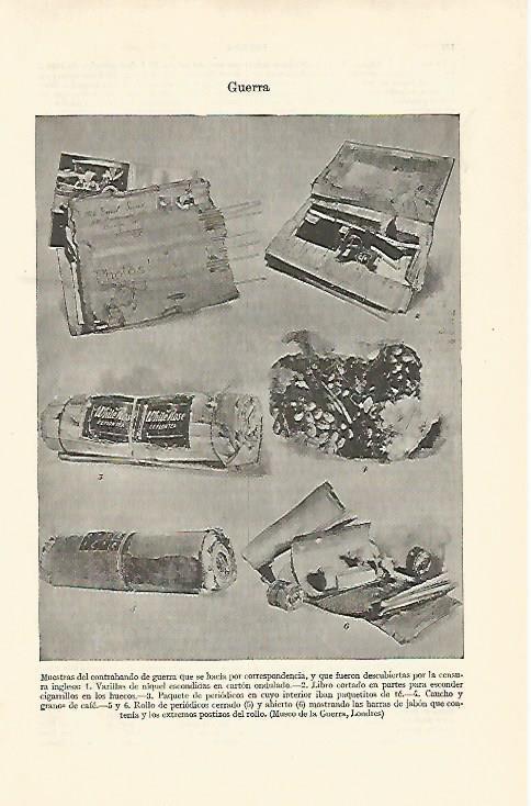 LAMINA ESPASA 21471: Muestra del contrabando de guerra 