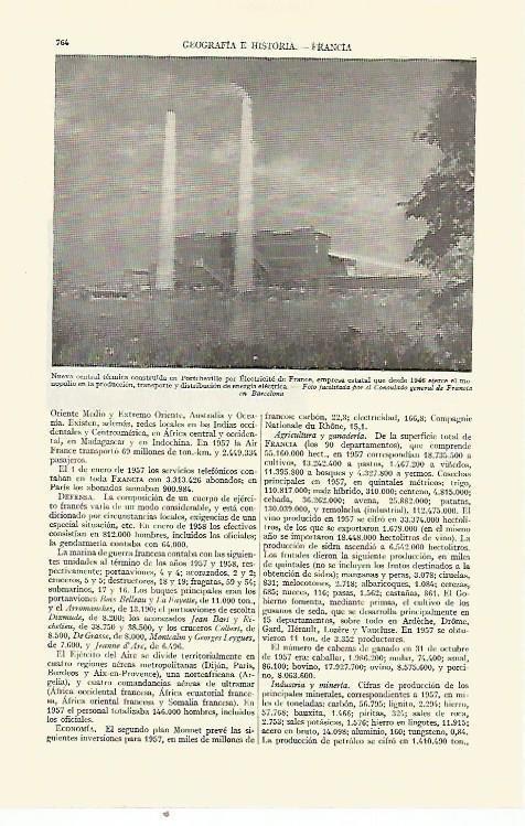 LAMINA ESPASA 21727: Central de Portcheville por Electricite de France