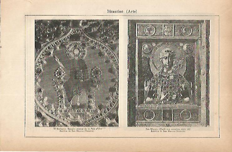 LAMINA ESPASA 22293: Pinturas de la Basilica de San Marcos en Venecia