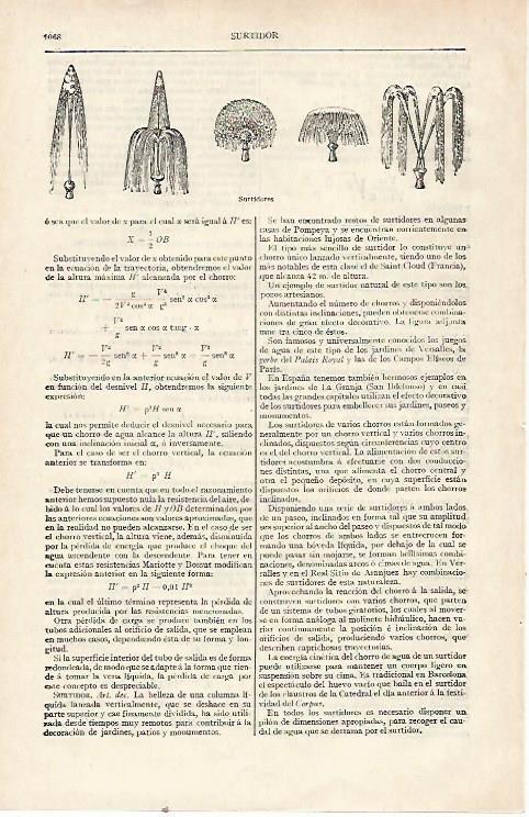 LAMINA ESPASA 22788: Tipos de surtidores