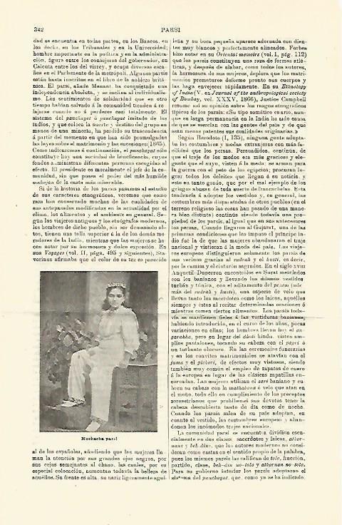 LAMINA ESPASA 23390: Muchacha parsi
