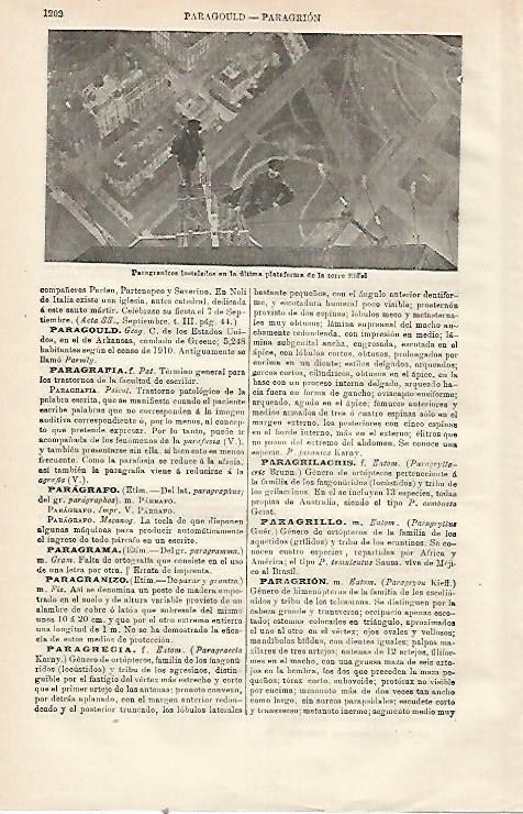 LAMINA ESPASA 23602: Paragranizos en la Torre Eiffel