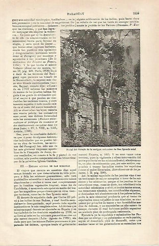 LAMINA ESPASA 23615: Colegio de la antigua reduccion de San Ignacio Mini