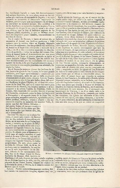 LAMINA ESPASA 24330: Instituto Alfonso XIII en Bilbao
