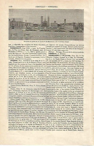 LAMINA ESPASA 24714: Proyecto de Francisco Nebot para la Acropolis de Barcelona
