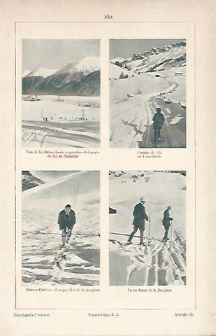 LAMINA ESPASA 2660: Imagenes de esqui