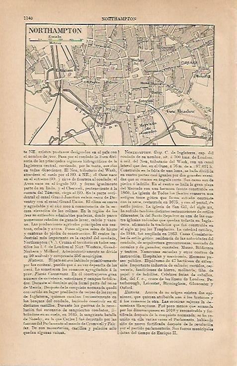 LAMINA ESPASA 20253: Plano de Northampton