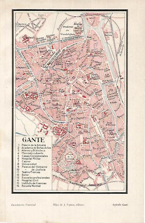 LAMINA ESPASA 24856: Plano de Gante
