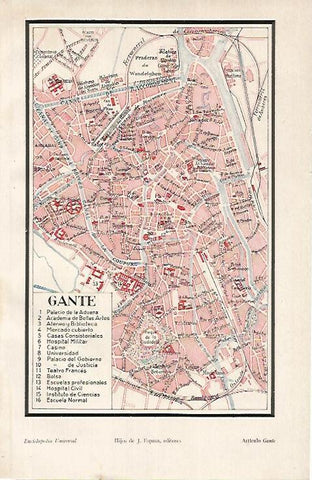 LAMINA ESPASA 24856: Plano de Gante
